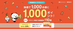 条件達成で当選確率最大10倍! 「年末楽天カードマラソン」キャンペーン