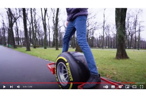 本物F1仕様の「スケートボード」を自作する猛者が登場、ネット「今まで見た中で最もクール」