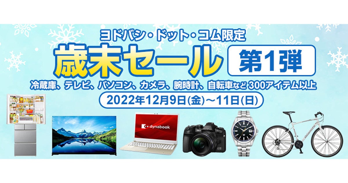 夢のお年玉箱外れた人に朗報？ ヨドバシ、EC限定歳末セールを12月11日