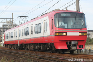 名鉄空港線に1800系、1200系は「パノラマsuper」ロゴ系統板を掲出