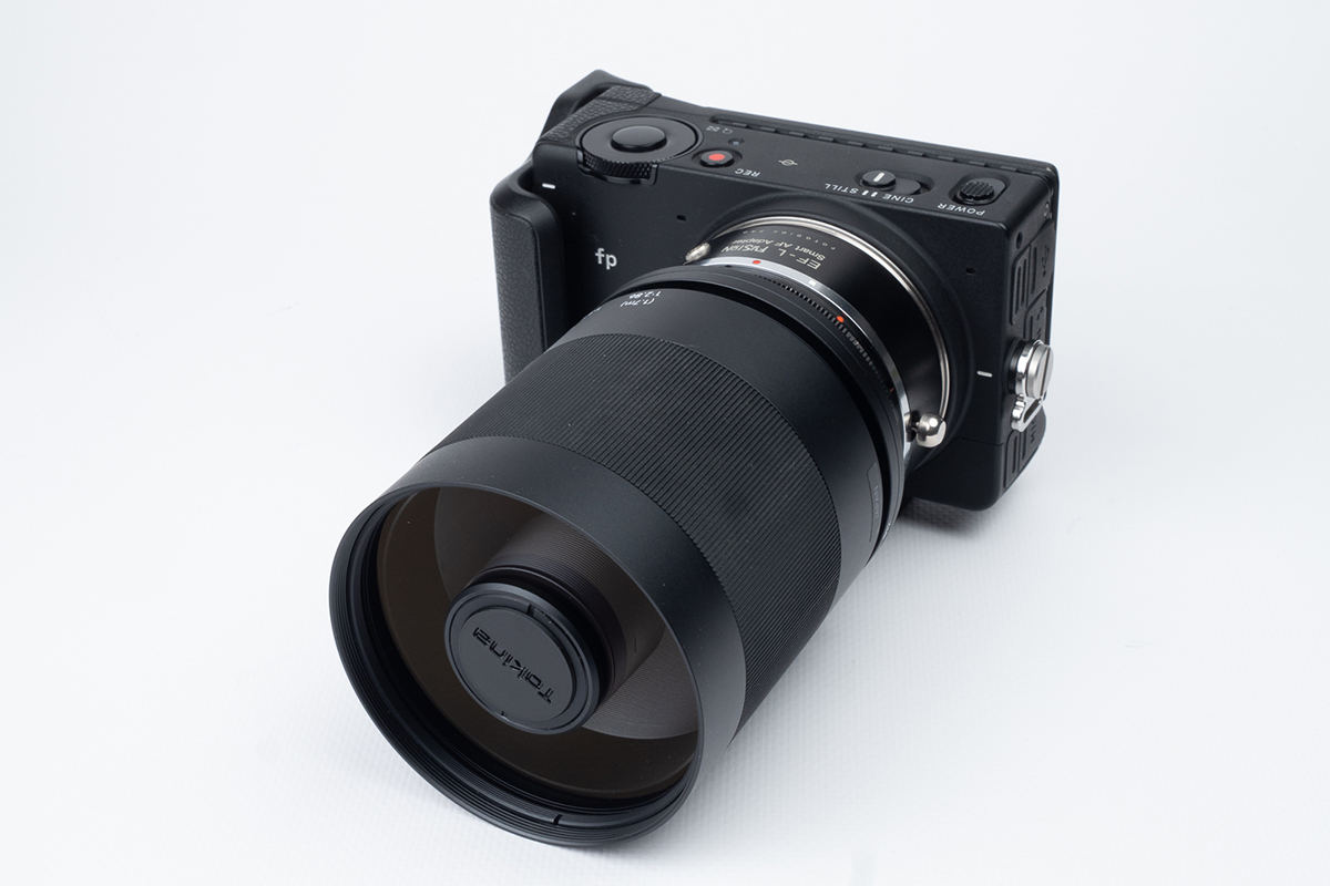 「SIGMA fp」に「SZ 500mm F8 Reflex MF」を装着