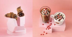 サンマルクカフェのバレンタイン、大人ビターなチョコクロとゴージャス可愛いドリンク登場!