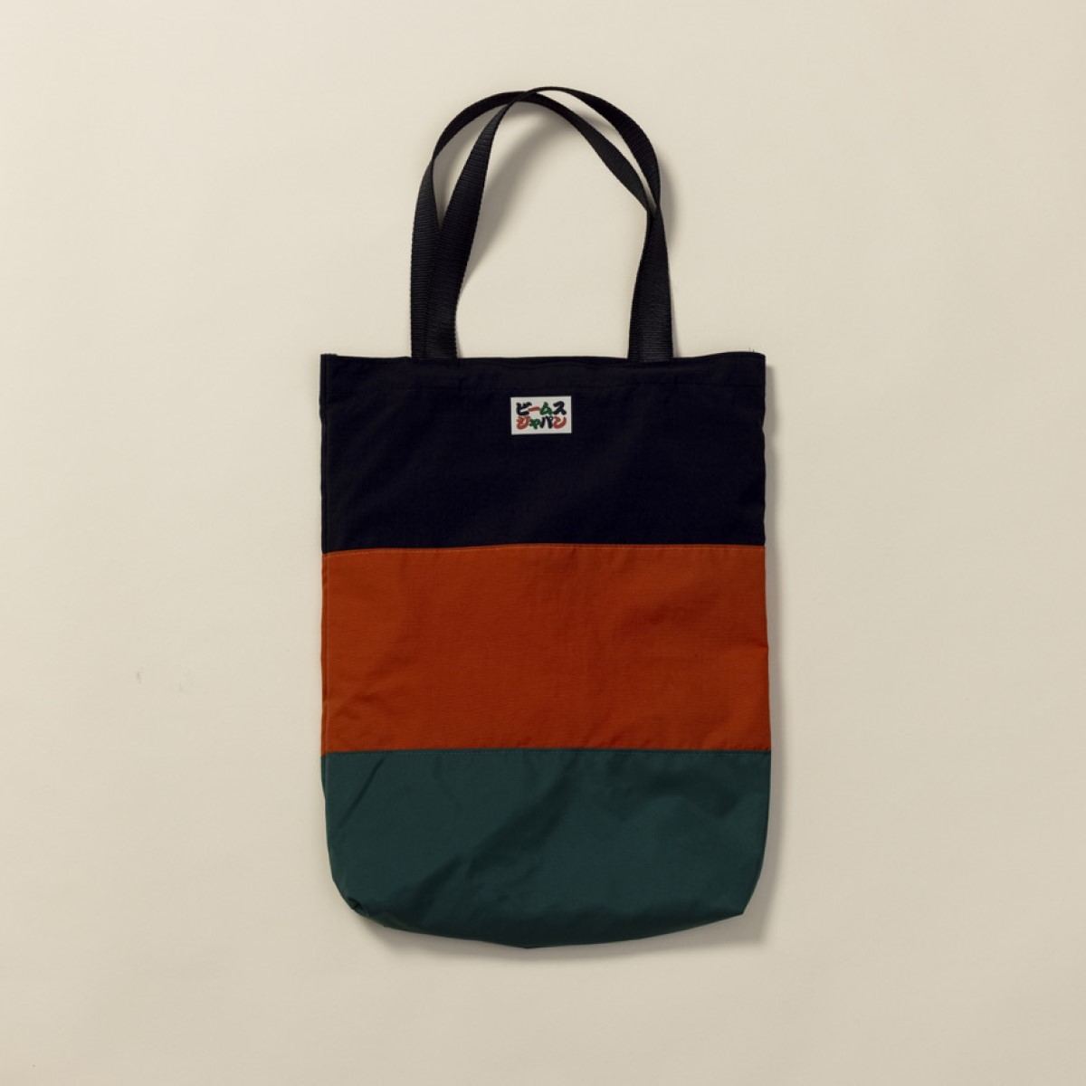 BEAMS×松竹、定式幕 トートバッグ　3tone