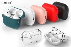 革小物風シリコン素材のAirPods Proケース、ワイヤレス充電にも対応