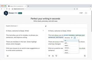 DeepL、AI文章作成支援サービス「Write」提供開始、自然で正確な表現 瞬時に