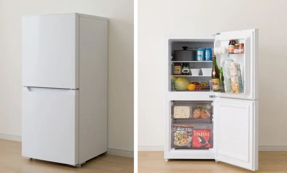ニトリ、36,900円の121Lファン式冷蔵庫 - 従来比で冷凍庫容量を25