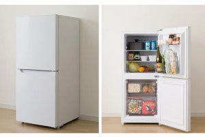 ニトリ、36,900円の121Lファン式冷蔵庫 - 従来比で冷凍庫容量を25％拡大