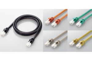 エレコム、接続先がわかりやすい5色のLANケーブル - 長さ1～5mを用意