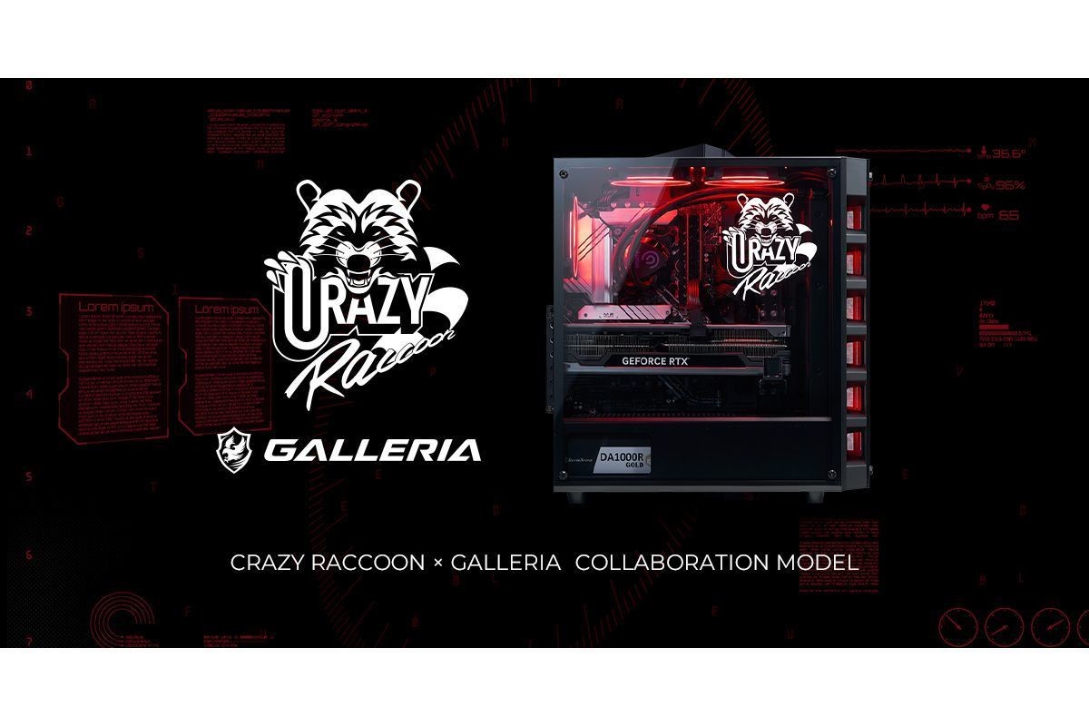 GALLERIA、Crazy RaccoonコラボPCに「GeForce RTX 4090」搭載モデル | マイナビニュース