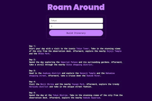 話題のChatGPTを応用、「場所」と「日数」の入力だけで旅行日程を提案するAIツールに注目