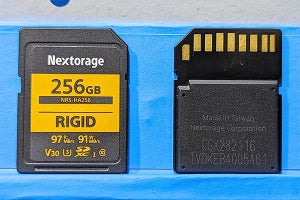 【CP+2023】Nextorage、頑丈なSDカードはカメラのバッテリーも長持ちさせる！