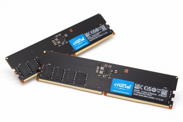 ついに出た！ JEDEC準拠のDDR5-5600メモリ、Crucial最新メモリ