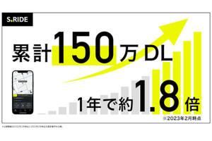 タクシーアプリ「S.RIDE」、PS5やLinkBuds Sが当たる150万DL記念キャンペーン