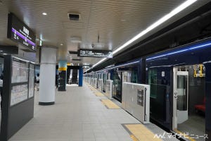 東急新横浜線新綱島駅を見学、町の移り変わりをガラスパネルで表現
