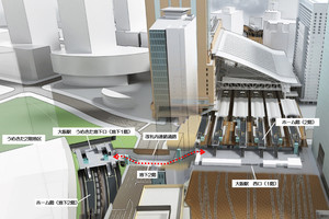 JR西日本、大阪駅(うめきたエリア)開業後の既存ホームへの乗換えは