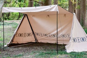 山善、ソロキャンプ向けテント発売 - 「火の粉に強い素材」と「広々空間」でソロキャンプを快適に楽しめる