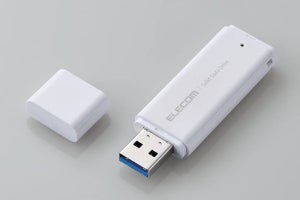 エレコム、USBメモリ感覚で使えるコンパクトなスティック型SSD