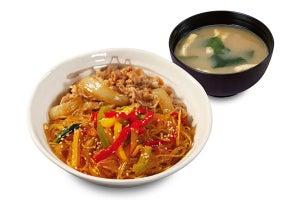 松屋で韓国料理! 「牛肉チャプチェ定食」「チャプチェコンボ牛めし」発売