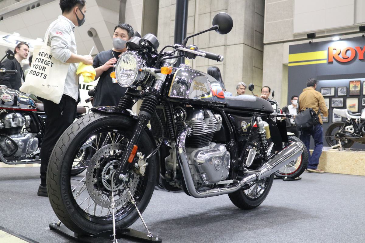 ロイヤルエンフィールドが「東京モーターサイクルショー」に展示したバイク