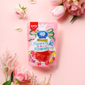 【フォトジェニックな“映えグミ”カンロ】立体的なバラの花束が宝石のように輝く「4Dグミフラワーズ」新発売