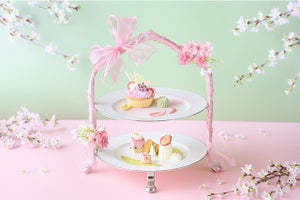 お皿の上に春が広がる♪　アニヴェルセルカフェ みなとみらい横浜で、桜をテーマにしたデザートやランチ