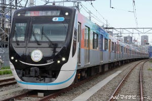 東急電鉄3020系「SDGsトレイン」公開、目黒線・東急新横浜線で運行