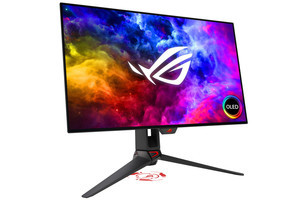 ASUS、26.5型/240Hz/0.03ms有機ELゲーミングモニター「ROG Swift OLED PG27AQDM」