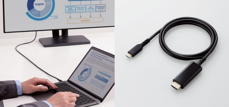 モバイル端末での利用を想定した高耐久仕様の映像変換ケーブルを発売