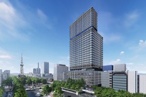 愛知県名古屋市「中日ビル」が2024年春開業へ! 屋上は栄の街並みを一望するウッドデッキと芝生広場、「ザ ロイヤルパークホテル アイコニック」も出店