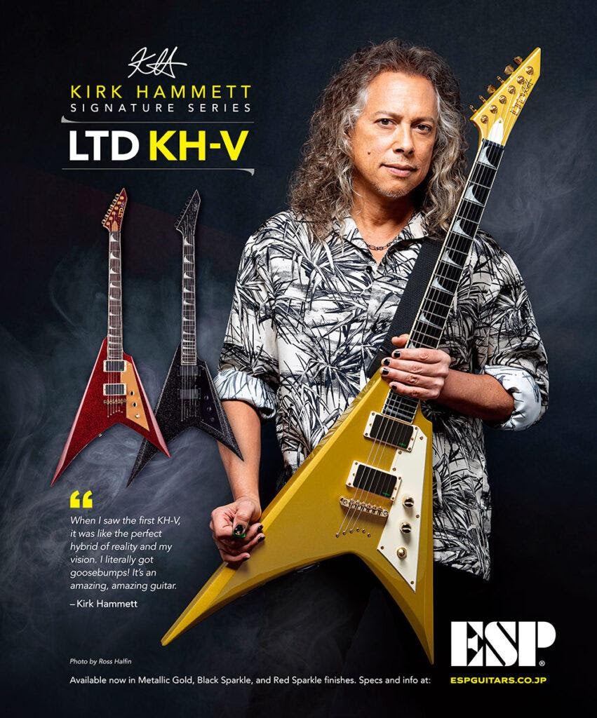 ESP、カーク・ハメット（メタリカ）のシグネチュアモデル「LTD KH-V」発売 | マイナビニュース