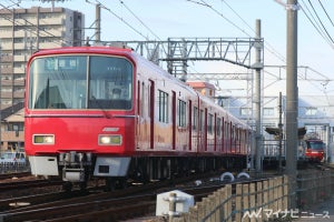 名鉄、3500系と「ミュースカイ」2000系で「異種連結貸切列車の旅」