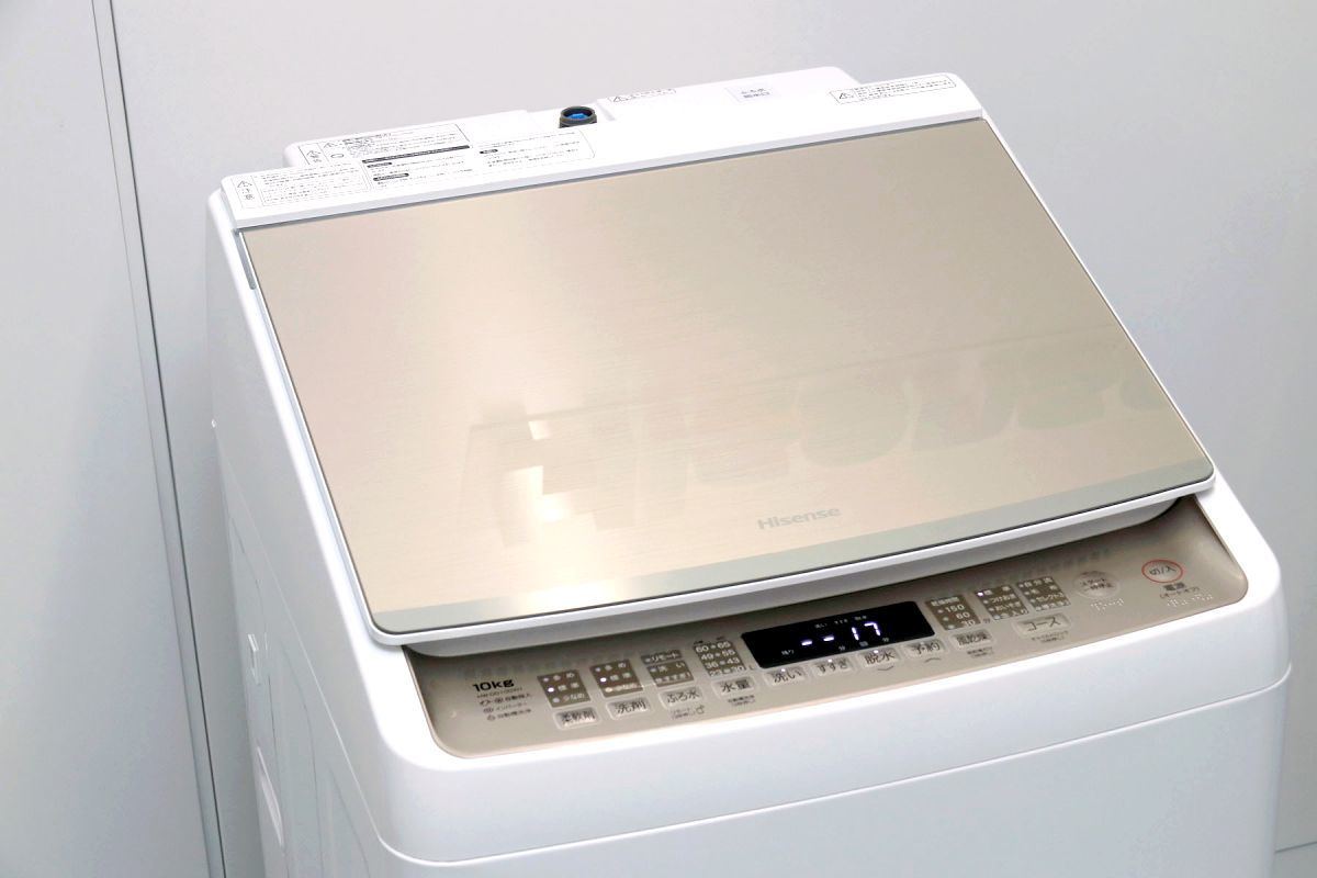 ハイセンスの新しいタテ型全自動洗濯機をチェック！ 洗剤自動投入にIoT