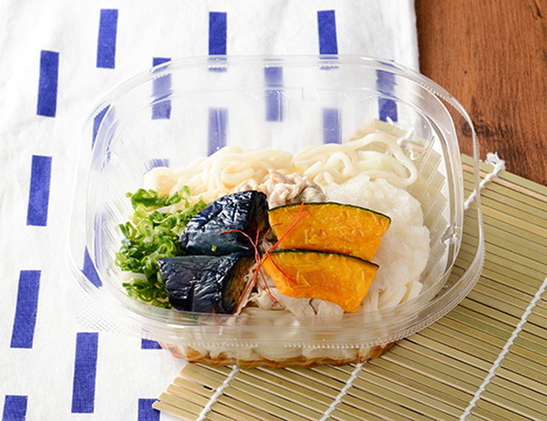 「うるもち!豚しゃぶと夏野菜のおろしうどん」(559円)