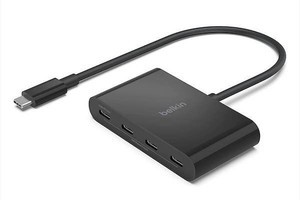 100W PD充電やオーディオに対応した、USB-C 3.2 Gen 2×4搭載USB-Cハブ