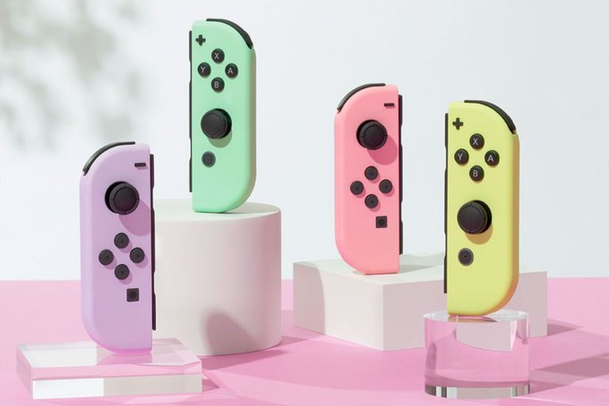 Nintendo Switch Joy-Con パステルピンク、パステルイエロー-