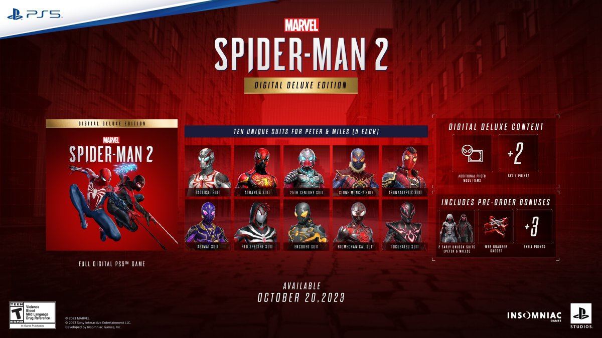 Marvel's Spider-Man 2』、発売日が2023年10月20日に決定 | マイナビ