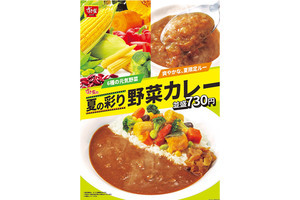 すき家、爽やかな辛さ＆カラフルな「夏の彩り野菜カレー」を発売