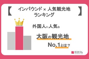 【大阪】インバウンドで一番人気のスポットは? 3位道頓堀、2位大阪城