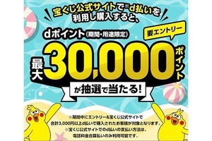 宝くじ購入でダブル抽選、d払いが熱い！【7月4日（火）の必見記事】