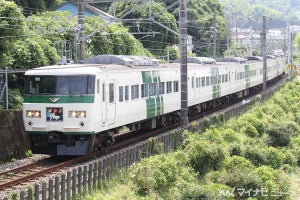 JR東日本「185系で行く、伊豆撮影旅」伊豆急8000系と並ぶ撮影会も