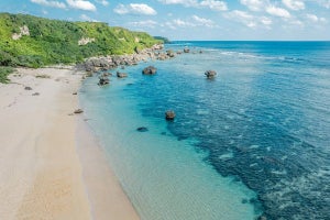 沖縄の宮古島、「オーシャンビーチビューを楽しむ」秘境のプライベートヴィラ