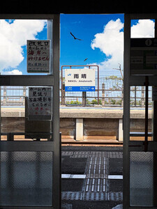 【ザ・夏景色】物語が始まりそうなローカル駅の風景がエモい!「イラストだと思ってしまうほど綺麗」「アニメみたい」