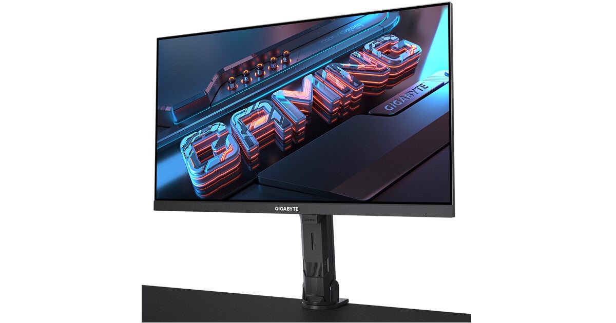 GIGABYTE、モニターアーム付属の28型などゲーミングモニター2製品