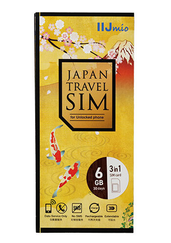Japan Travel SIM 6GB／30日間