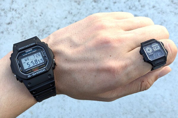 新品 ガチャ CASIO ウォッチリングコレクション - 腕時計(デジタル)