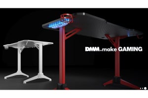 DMM.make GAMINGシリーズが登場、第1弾は3種のゲーミングデスク
