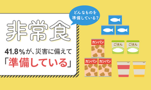 【非常食】41.8％が災害に備えて「準備している」 どんなものを準備している?