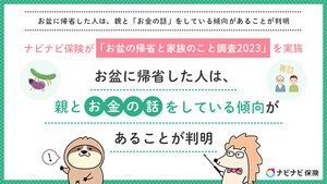 今年のお盆に帰省をする予定の人は5割超、「相続」「介護」親と話す内容は?