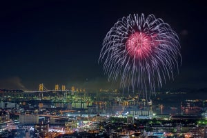瀬戸大橋開通35周年記念「第58回さかいで大橋まつり」開催 - 夜空に15,000発の花火が打ち上がる!