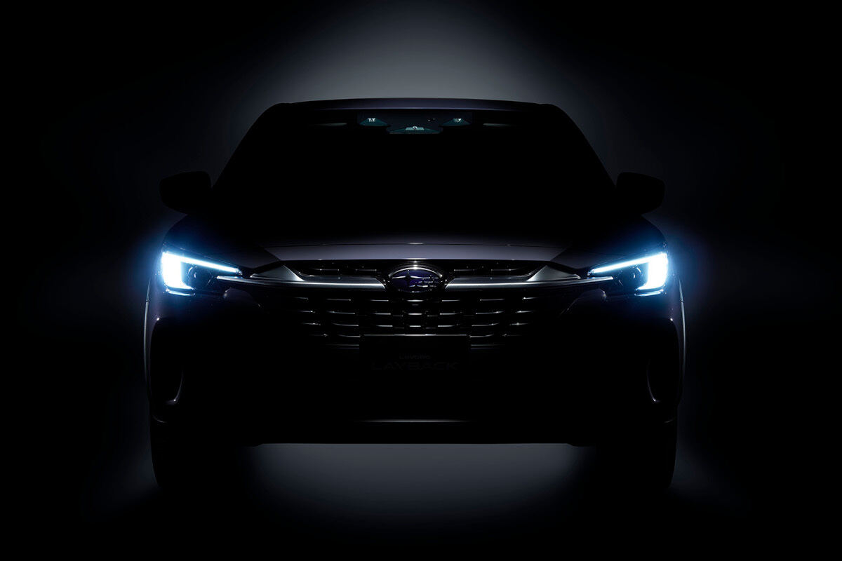 スバルの新型SUV「レヴォーグ　レイバック」(ティザー画像)
